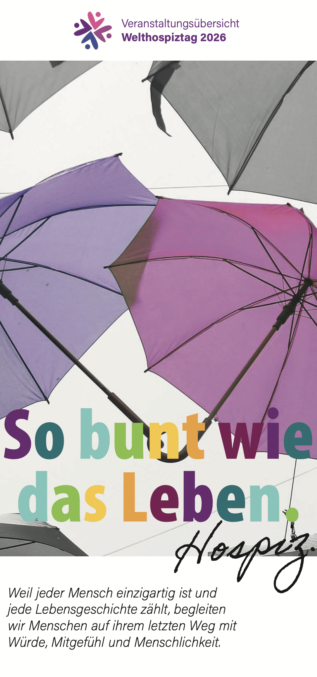 Welthospiztag 2026 - So bunt wie das Leben – vom 5. bis 14. Oktober
